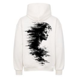 Faded Soul Oversized Hoodie Weiß