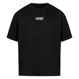 NEOKULT VACANCY Puff Tee Schwarz – Wordmark Ton in Ton als Puff-Print