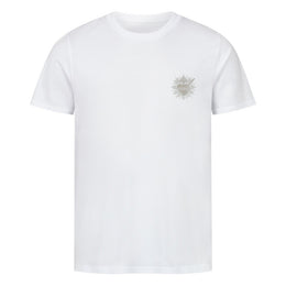 NEOKULT SACRED Organic Tee Weiss – Sacred Heart mit Dornenkrone, Bio-Baumwolle