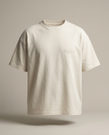 VACANCY Puff Tee – Off-White | NEOKULT Oversized Streetwear