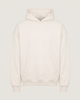VACANCY Oversized Hoodie Off-White Front Studio