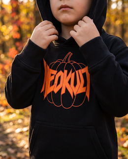 BLOODLINE Kids Hoodie schwarz, Detailaufnahme Kapuze