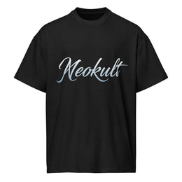 NEOKULT SIGNATURE TEE Schwarz – Vorderansicht, Oversized Boxy Cut