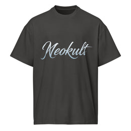 NEOKULT SIGNATURE TEE Vintage Black – Vorderansicht, Oversized Cut